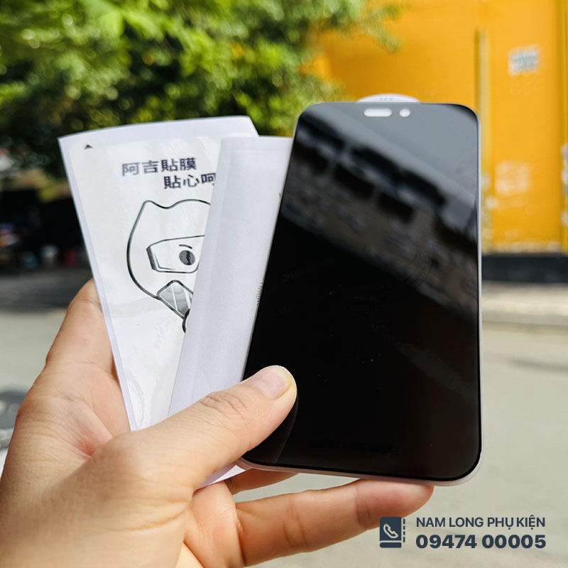 Cường lực chống nhìn trộm iPhone 18 Pro Max WiWU 360 độ