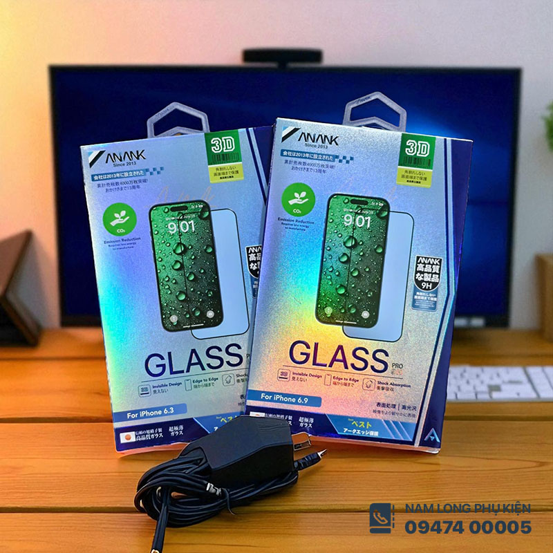 Cường lực iPhone Anank 3D full màn hình – Nam Long Mobile