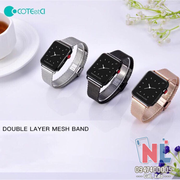 Dây thép Apple Watch Milanese đủ size – Nam Long Mobile