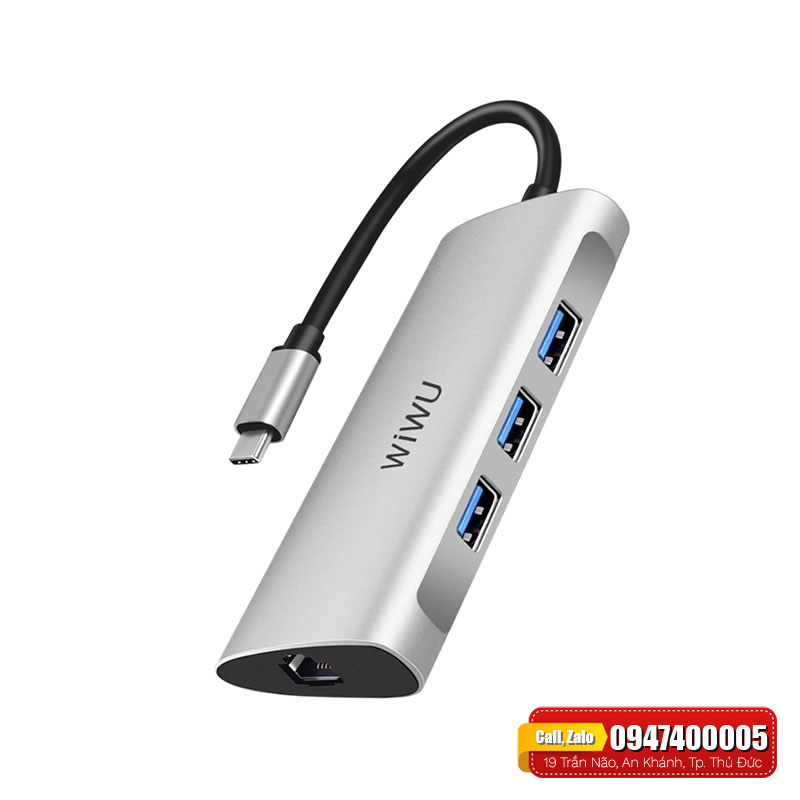 Hub chuyển đổi WiWu Alpha 6in1 A631STR – Nam Long Mobile