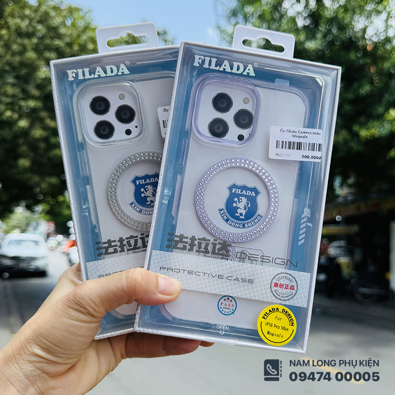 Ốp lưng iPhone 16 Pro Max Filada đính đá – Nam Long Mobile