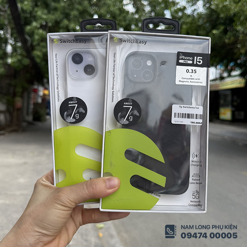 Ốp lưng iPhone 15 Plus Switcheasy Ultra thin – Nam Long Mobile