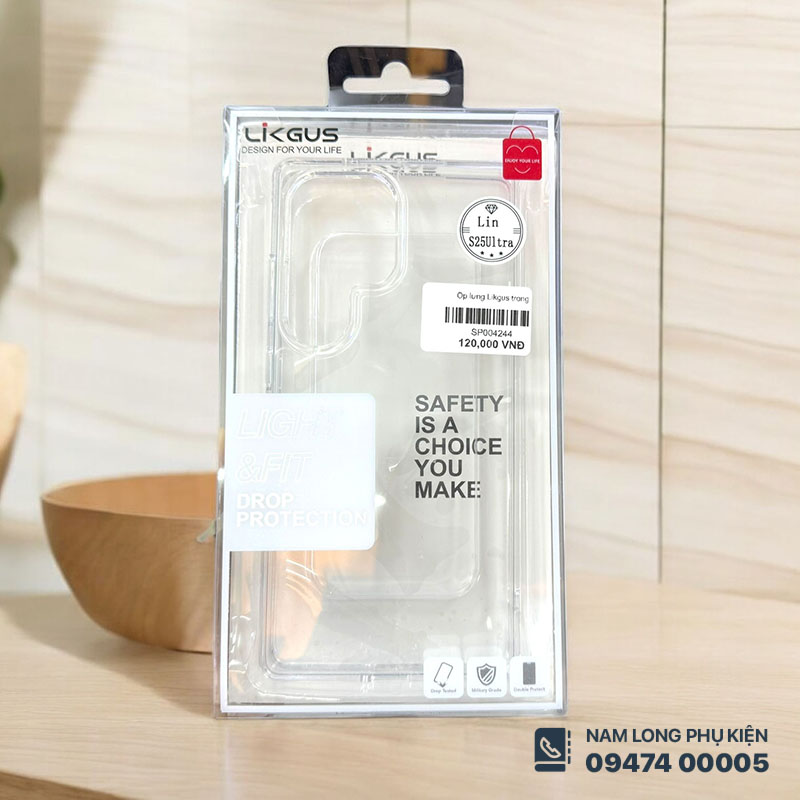 Ốp lưng Galaxy S25 Ultra Likgus – Nam Long Mobile