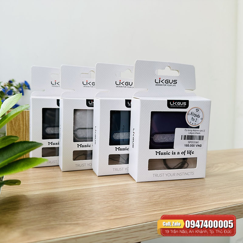 Ốp Airpods Pro 2 Likgus nhám mờ chính hãng – Nam Long Mobile