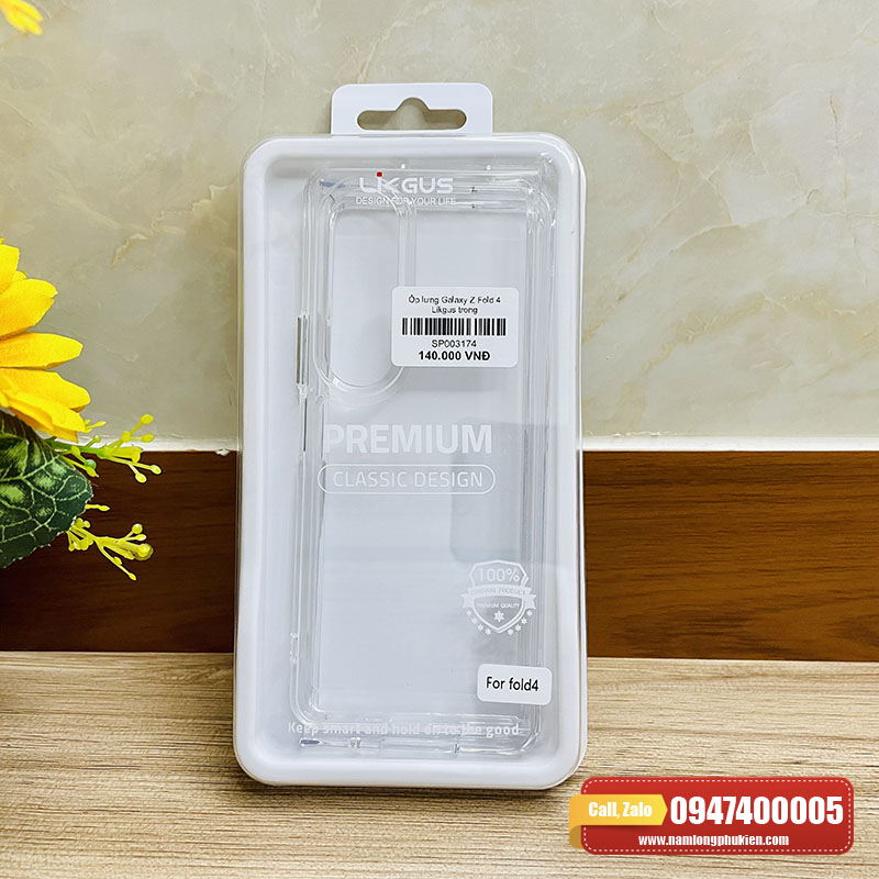 Ốp lưng Galaxy Z Fold 4 Likgus trong cứng chống sốc – Nam Long Mobile