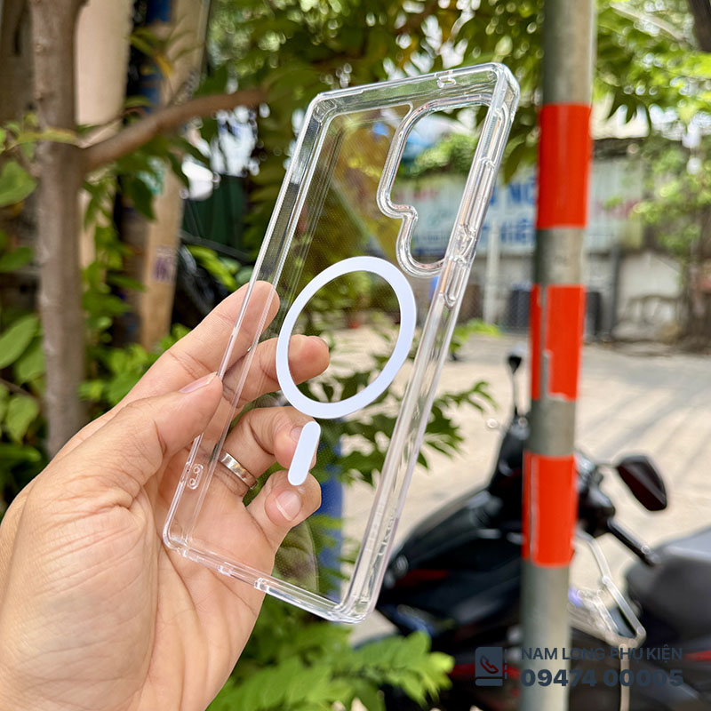 Ốp lưng Galaxy S25 Ultra trong suốt Magsafe Likgus