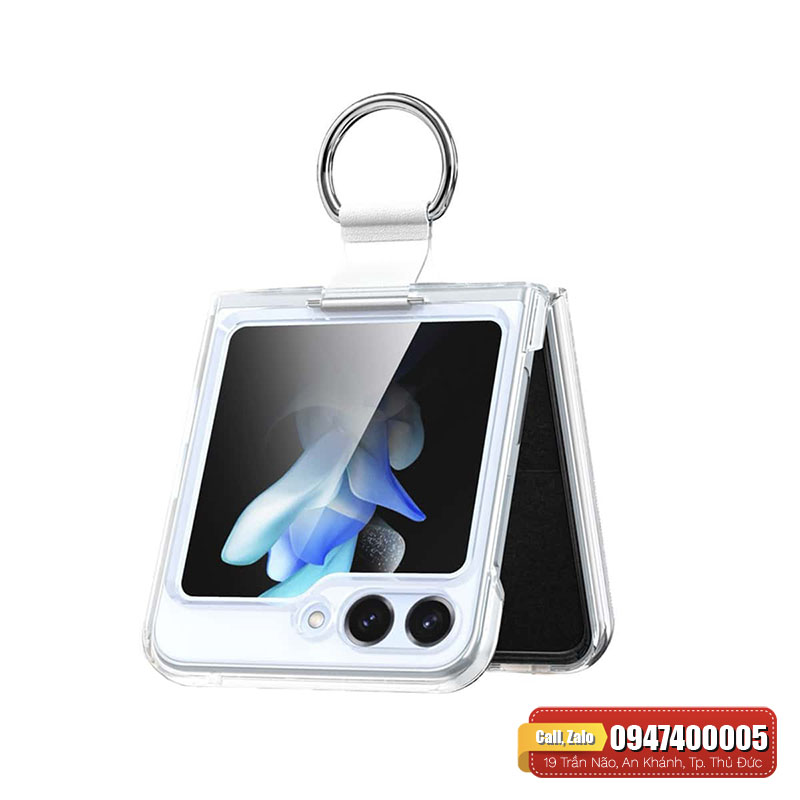 Ốp lưng Galaxy Z Flip 5 Likgus trong có ring – Nam Long Mobile