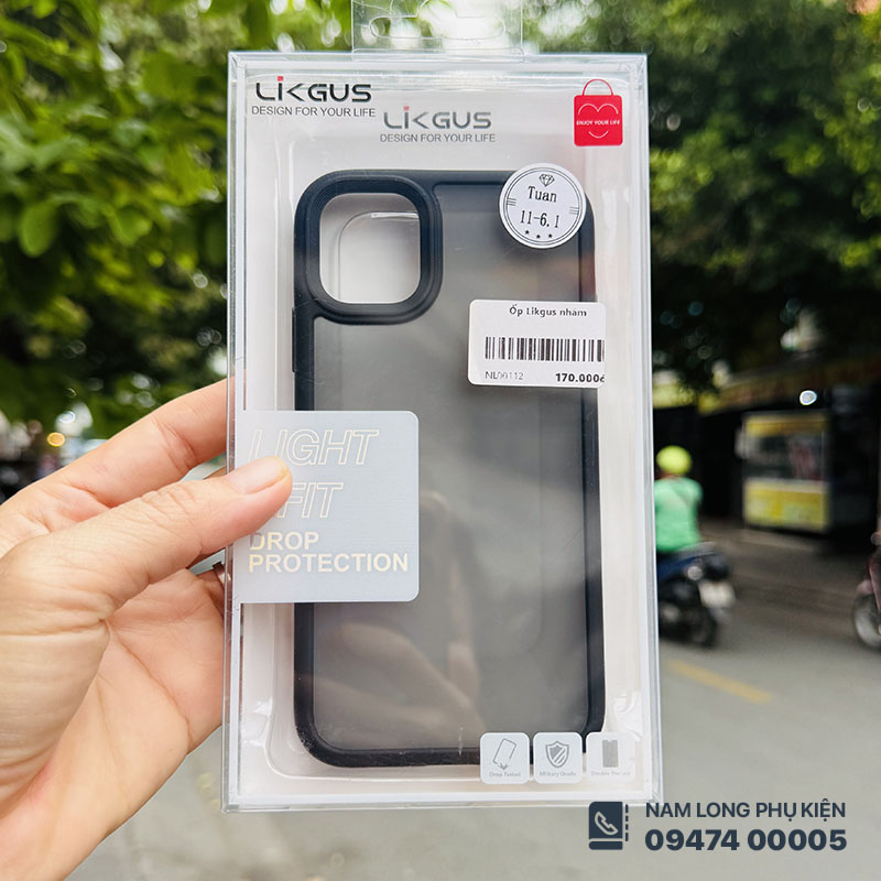 Ốp lưng iPhone 11 Likgus lưng nhám chống sốc tốt – Nam Long Mobile