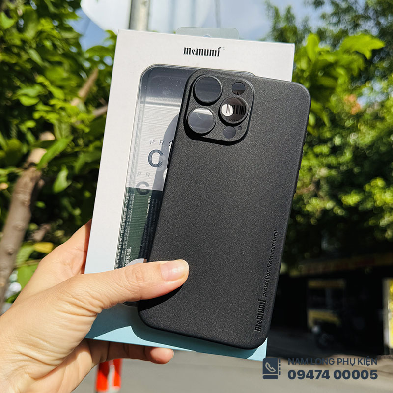 Ốp lưng iPhone 15 Pro Max Memumi siêu mỏng chính hãng – Nam Long Mobile