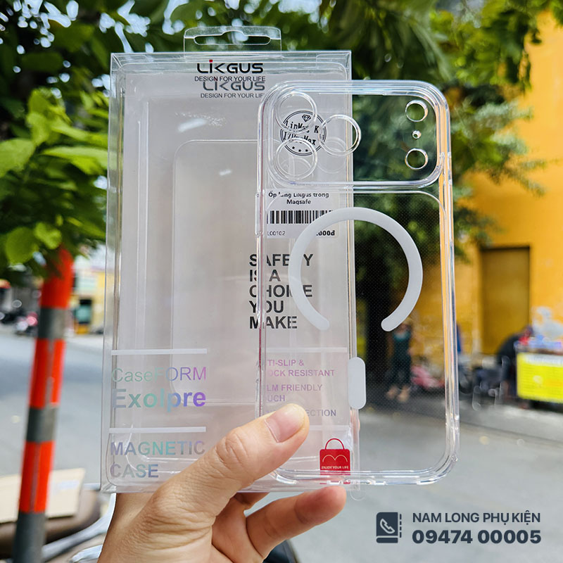 Ốp lưng iPhone 17 series Likgus trong Magsafe – Nam Long Mobile